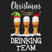 Christmas Drinking Team Holiday Season Xmas Beer Lover Beanie thumb 2