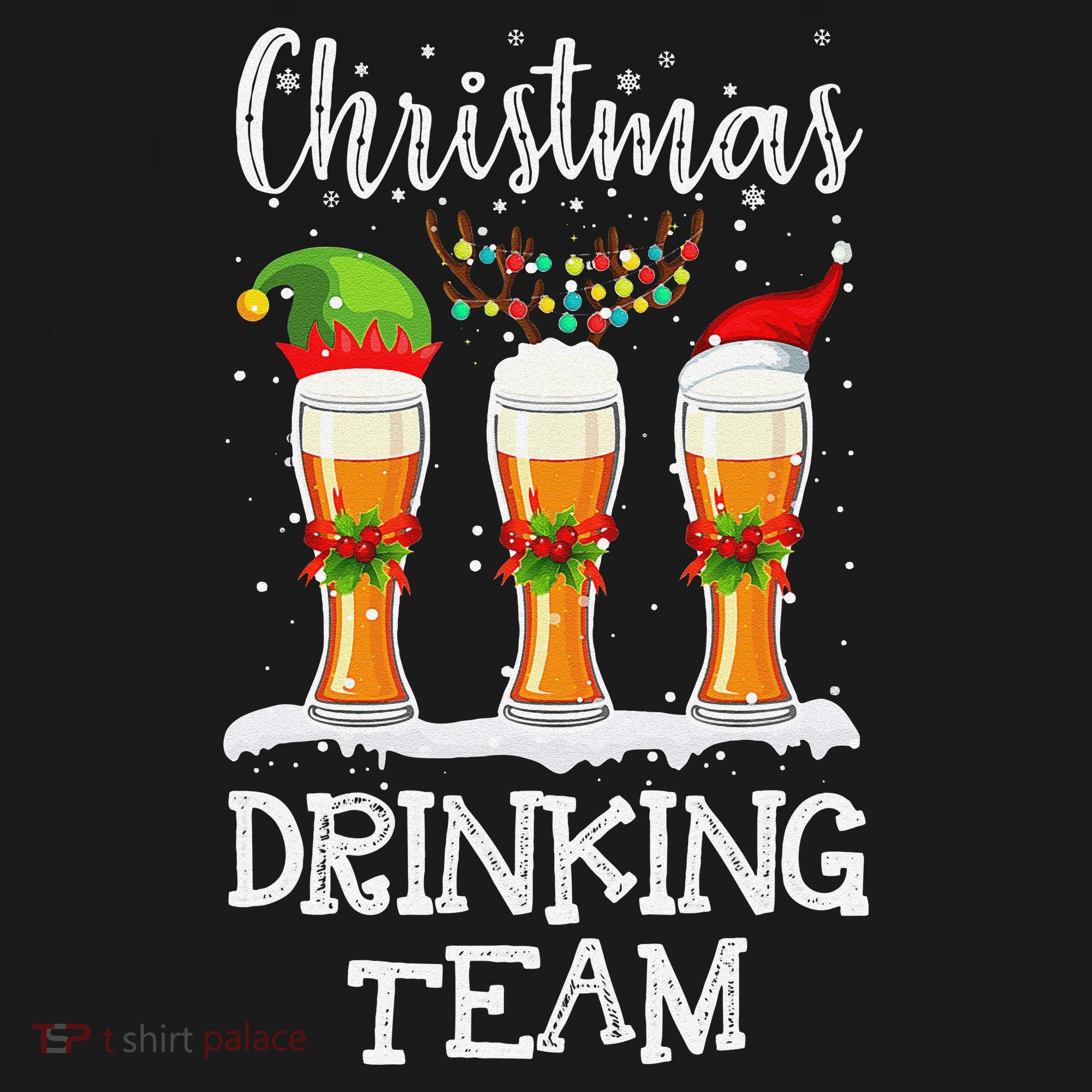Christmas Drinking Team Holiday Season Xmas Beer Lover Women's Hoodie