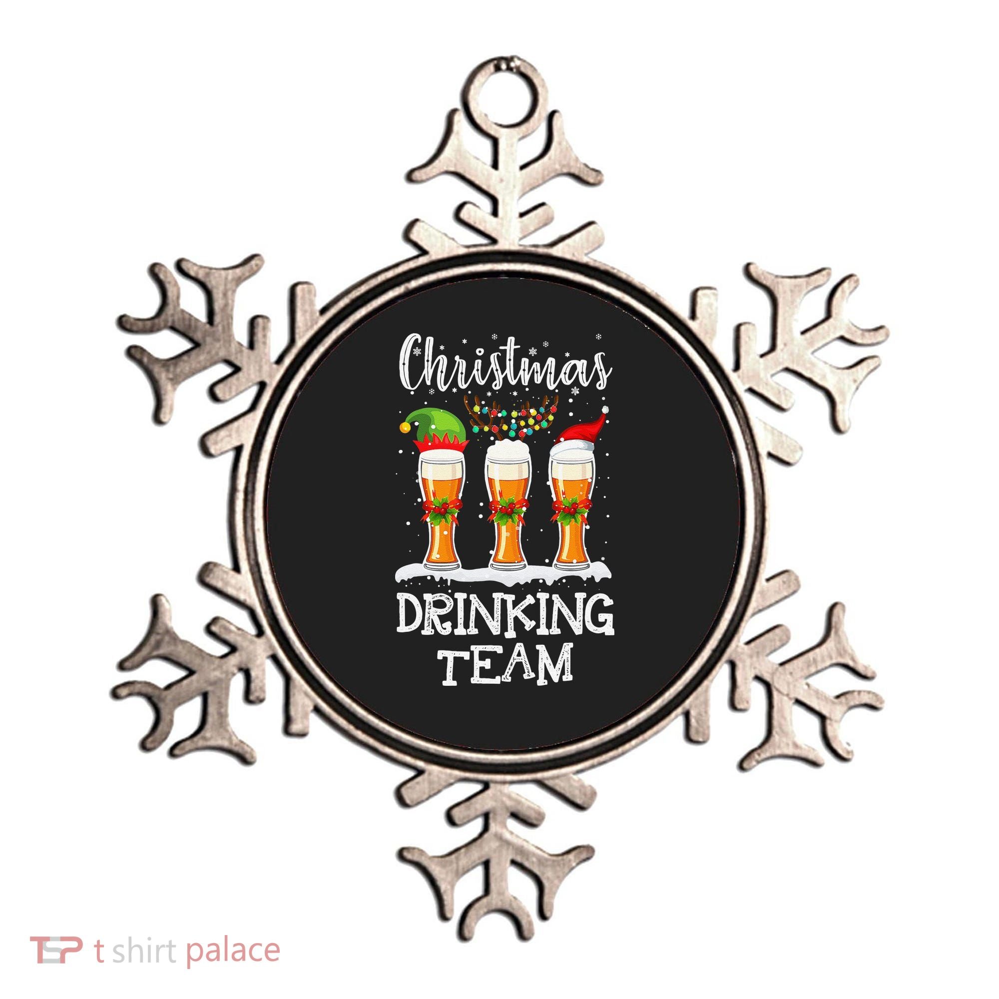 Christmas Drinking Team Holiday Season Xmas Beer Lover Ornament