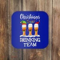 Christmas Drinking Team Holiday Season Xmas Beer Lover Coaster thumb 0
