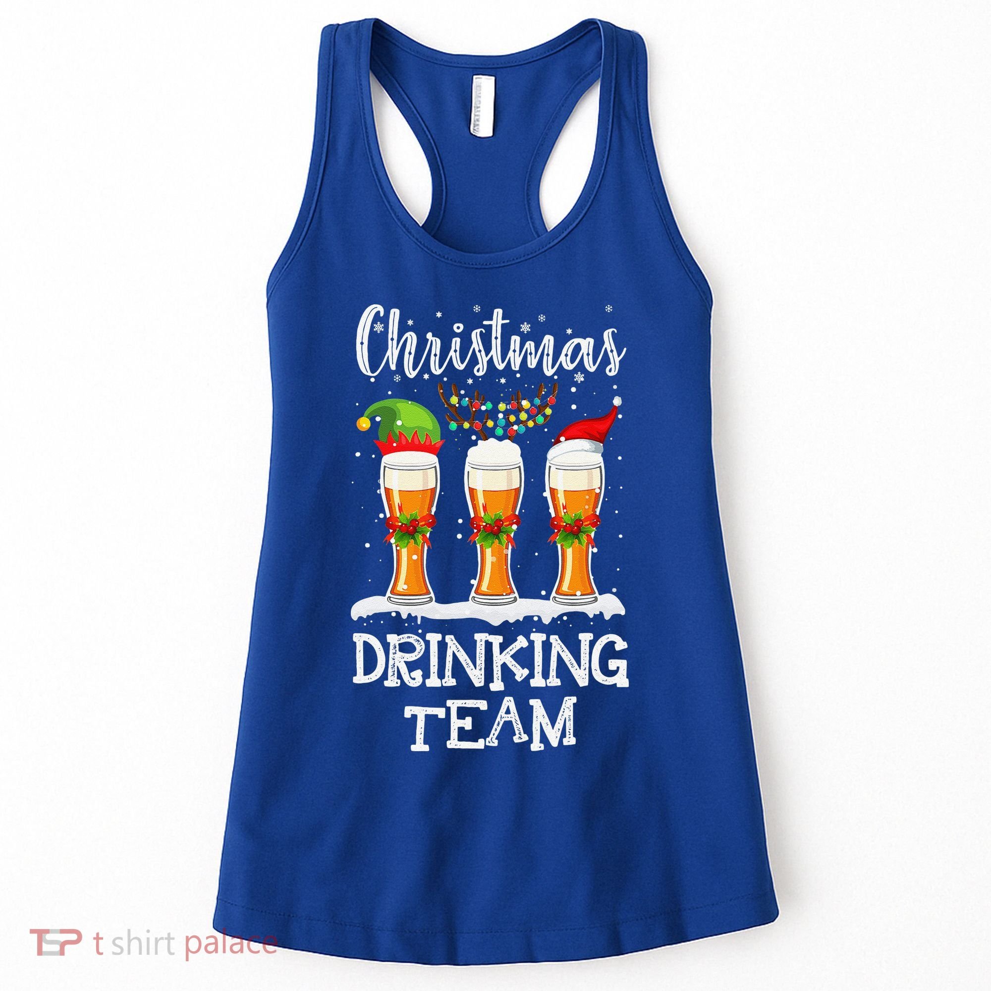 Christmas Drinking Team Holiday Season Xmas Beer Lover Women's Tank Top