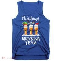Christmas Drinking Team Holiday Season Xmas Beer Lover Tank Top thumb 0