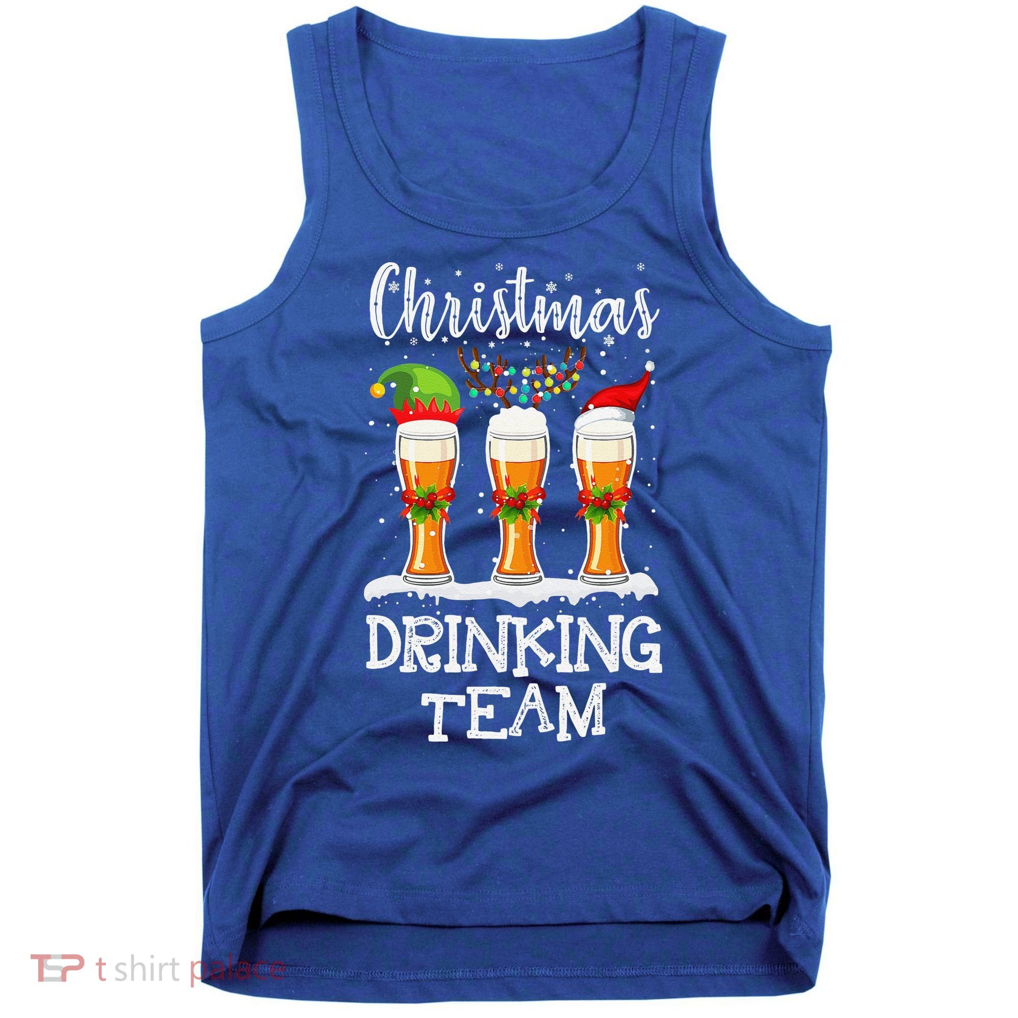 Christmas Drinking Team Holiday Season Xmas Beer Lover Tank Top