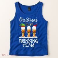 Christmas Drinking Team Holiday Season Xmas Beer Lover Tank Top thumb 2