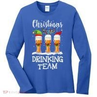 Christmas Drinking Team Holiday Season Xmas Beer Lover Women's Long Sleeve Shirt thumb 0