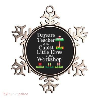 Cute Daycare Teacher Christmas Teach Cutest Elves Workshop Ornament
