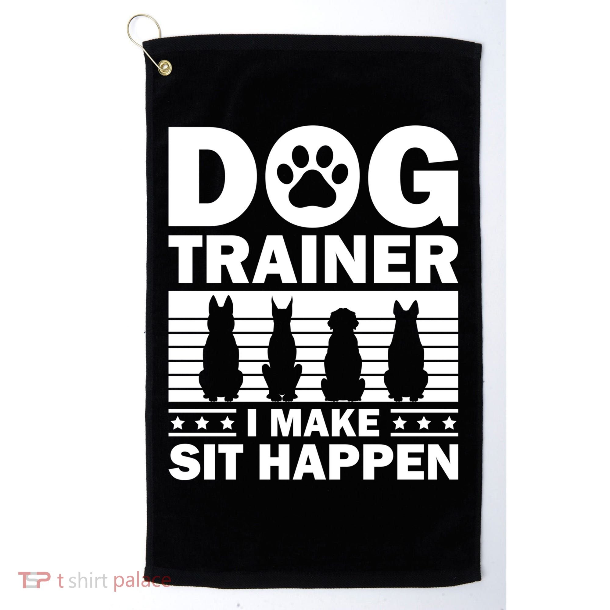 Cool Dog Trainer Dog Training Agility Class Cool Gift Golf Towel