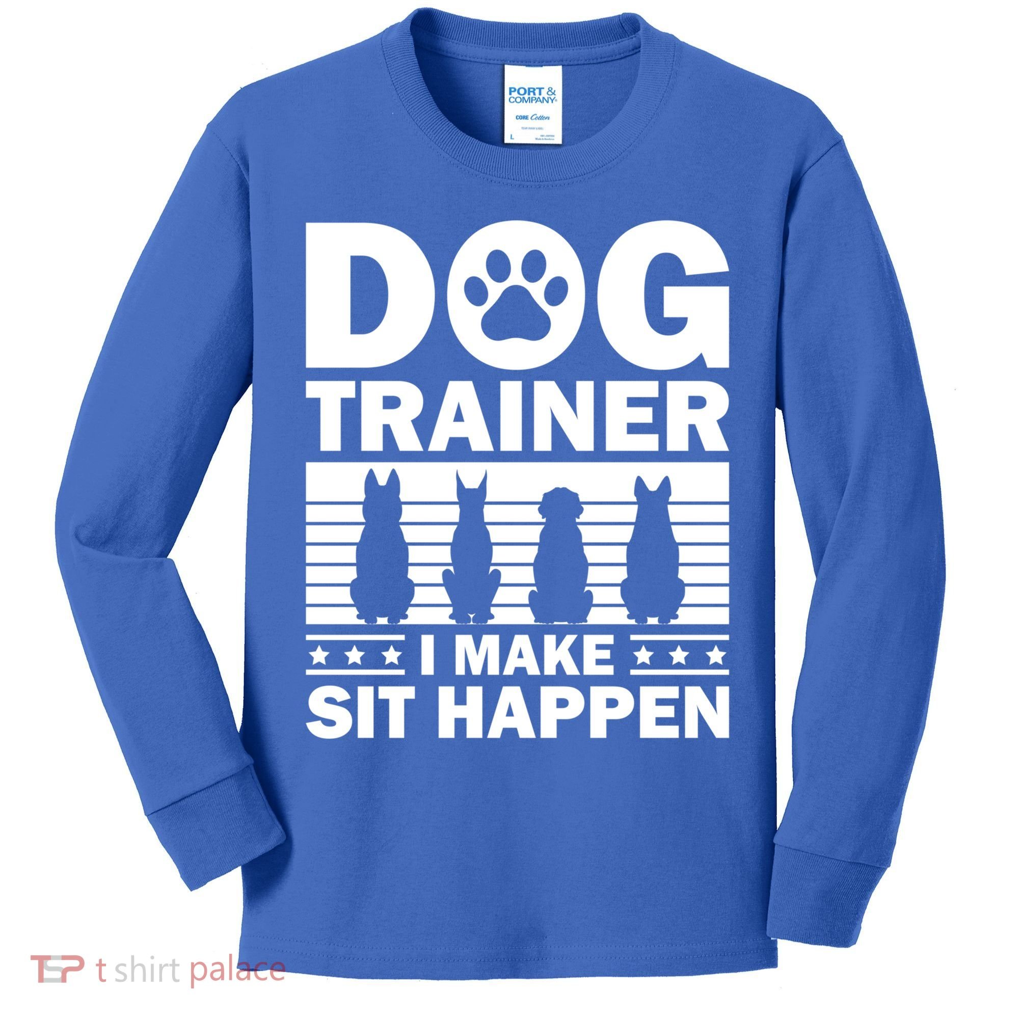 Cool Dog Trainer Dog Training Agility Class Cool Gift Kids Long Sleeve Shirt