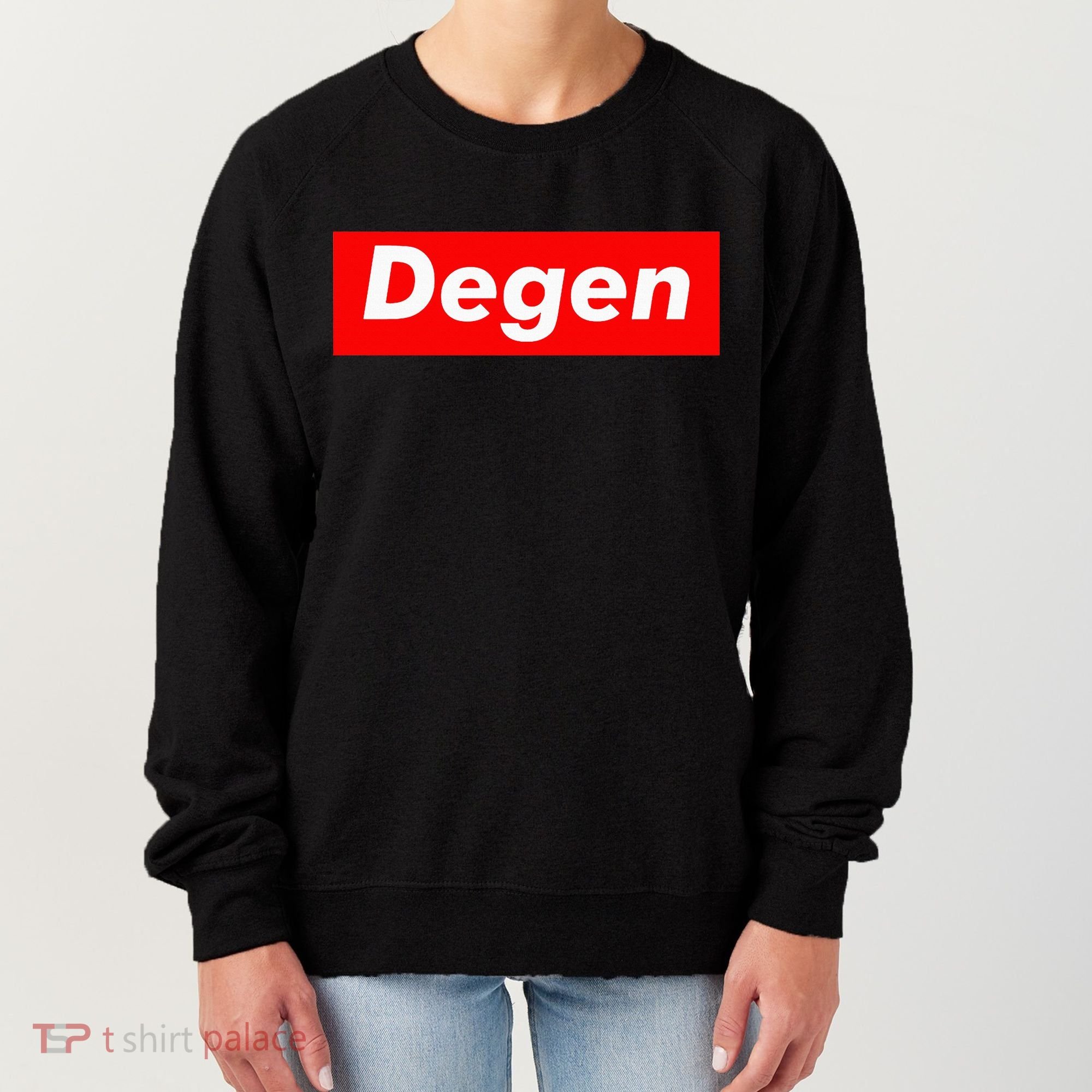 Cryptocurrency Day Trader Gifts Degen Crypto Women's Sweatshirt