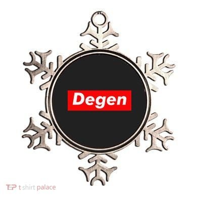 Cryptocurrency Day Trader Gifts Degen Crypto Ornament