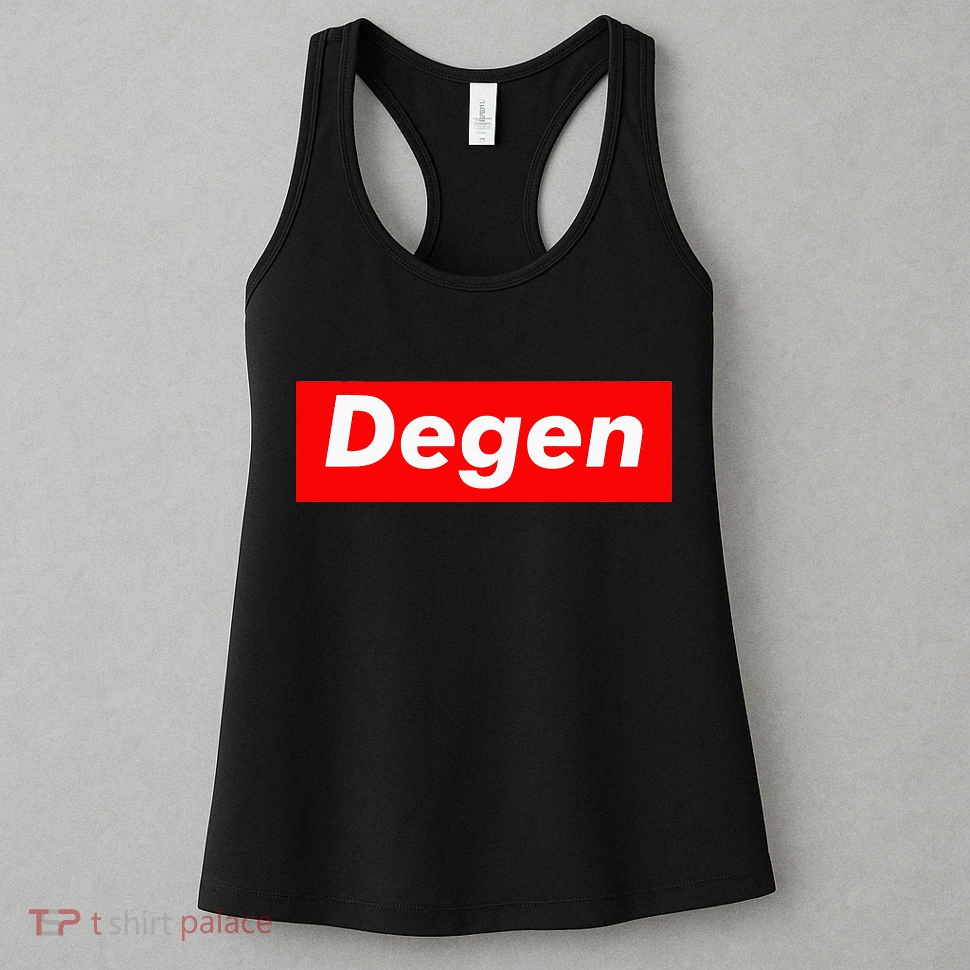 Cryptocurrency Day Trader Gifts Degen Crypto Women's Tank Top