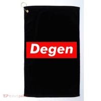 Cryptocurrency Day Trader Gifts Degen Crypto Golf Towel thumb 0