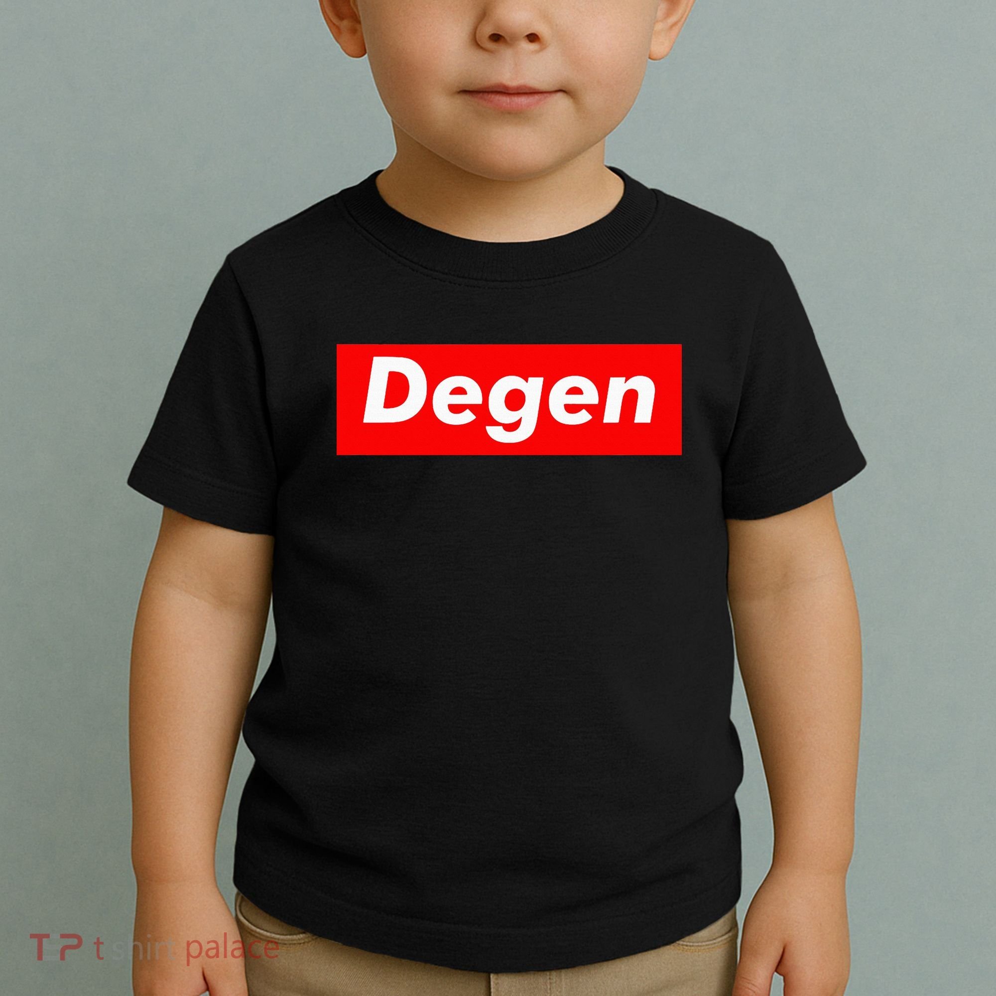 Cryptocurrency Day Trader Gifts Degen Crypto Toddler T-Shirt