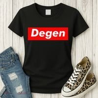 Cryptocurrency Day Trader Gifts Degen Crypto Women's T-Shirt thumb 3