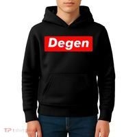 Cryptocurrency Day Trader Gifts Degen Crypto Kids Hoodie thumb 4