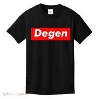 Cryptocurrency Day Trader Gifts Degen Crypto Kids T-Shirt thumb 0
