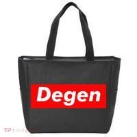 Cryptocurrency Day Trader Gifts Degen Crypto Tote Bag thumb 0