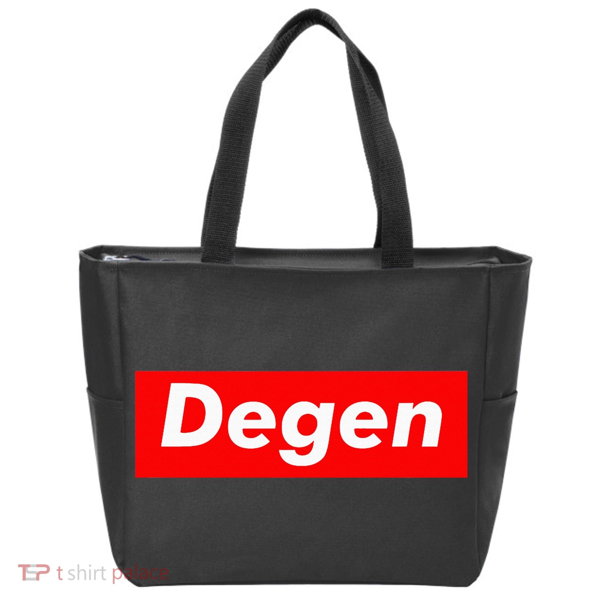 Cryptocurrency Day Trader Gifts Degen Crypto Tote Bag