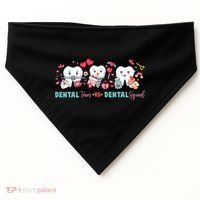 Cute Dental Team VS Dental Squad USA-Made Doggie Bandana thumb 0