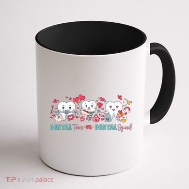 Cute Dental Team VS Dental Squad Coffee Mug back