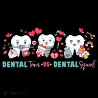 Cute Dental Team VS Dental Squad Women's Hoodie thumb 2