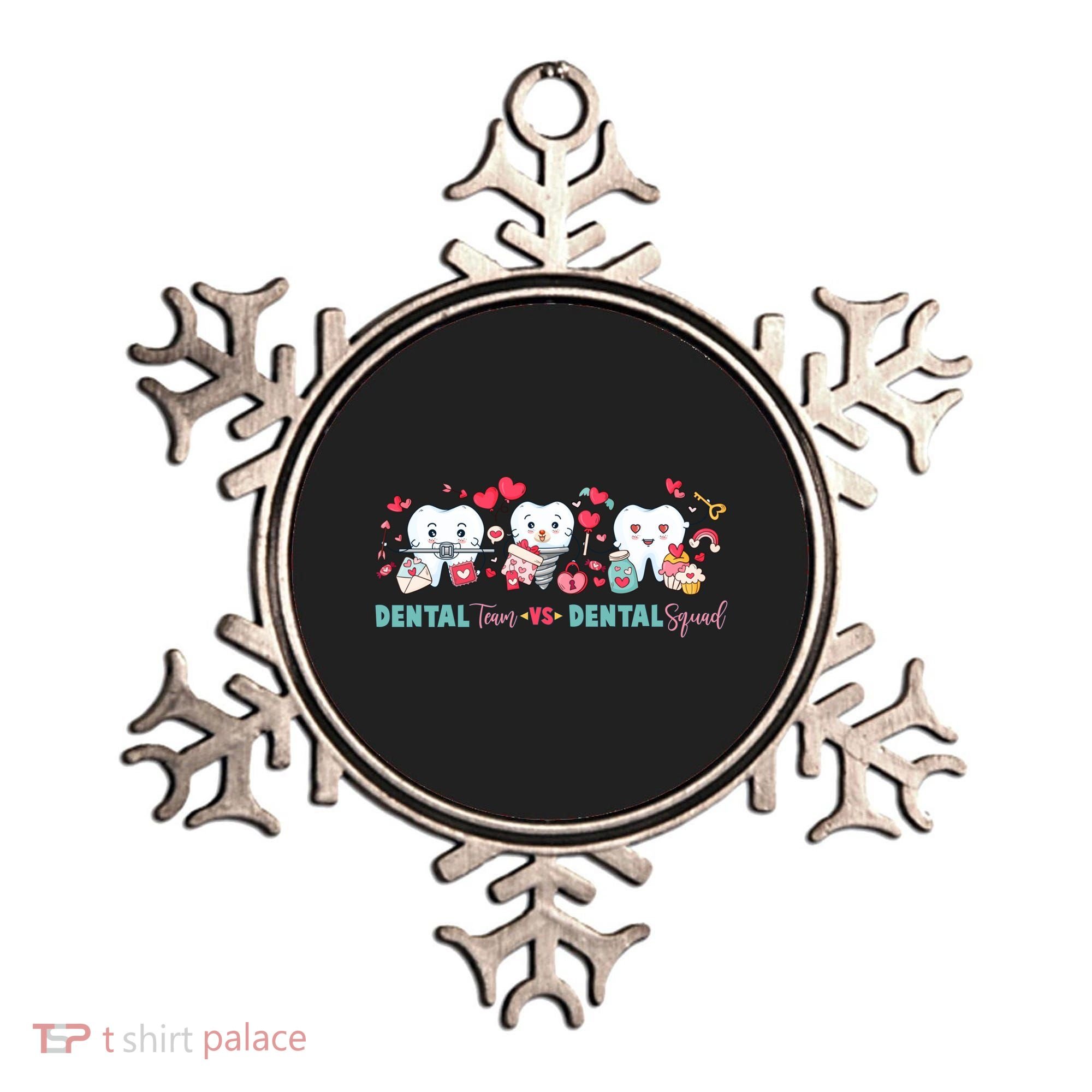 Cute Dental Team VS Dental Squad Ornament