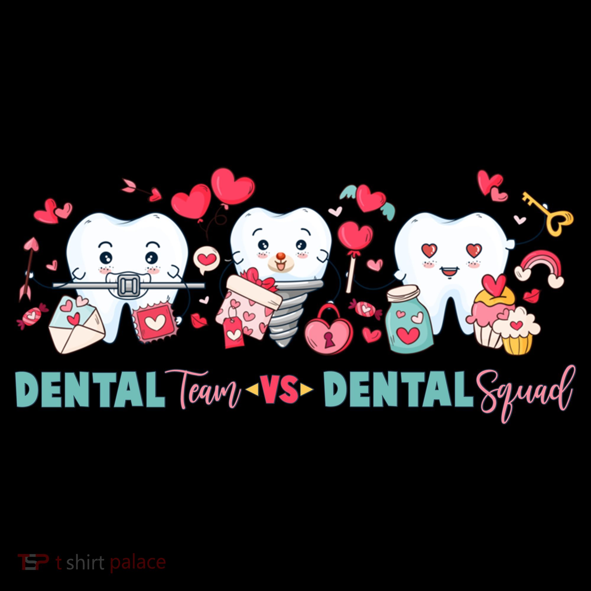 Cute Dental Team VS Dental Squad Ornament