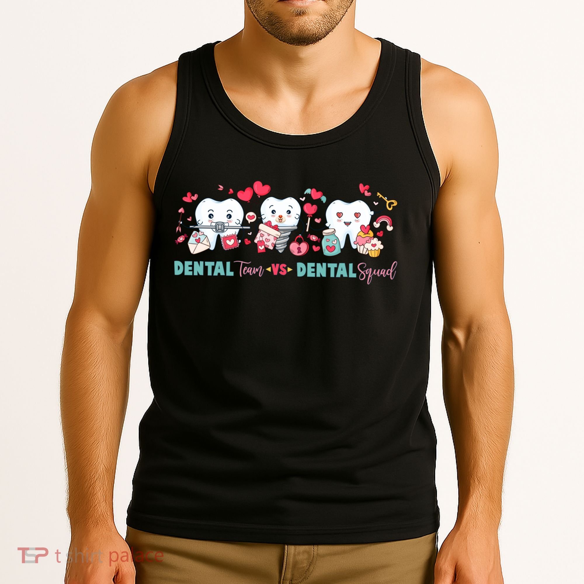 Cute Dental Team VS Dental Squad Tank Top