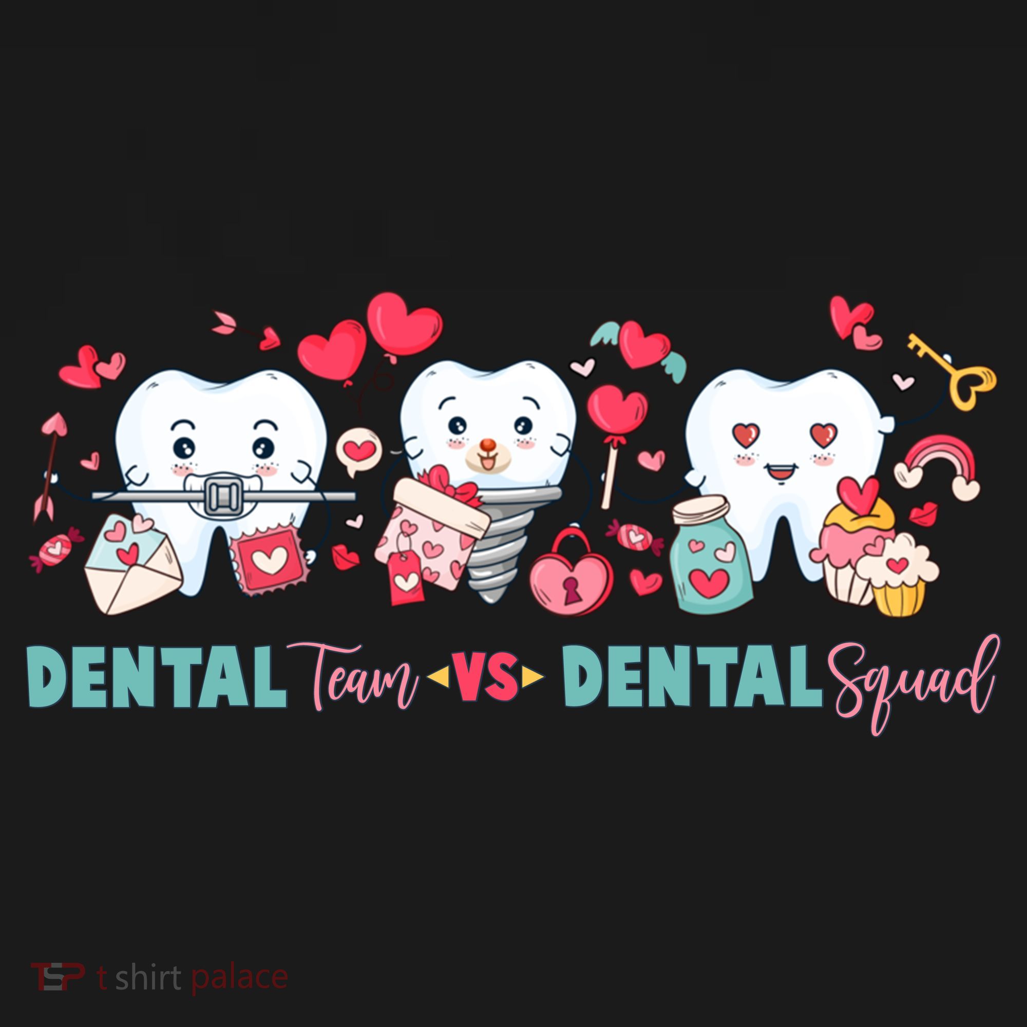Cute Dental Team VS Dental Squad Tank Top