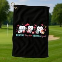 Cute Dental Team VS Dental Squad Golf Towel thumb 1
