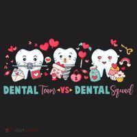 Cute Dental Team VS Dental Squad Golf Towel thumb 3