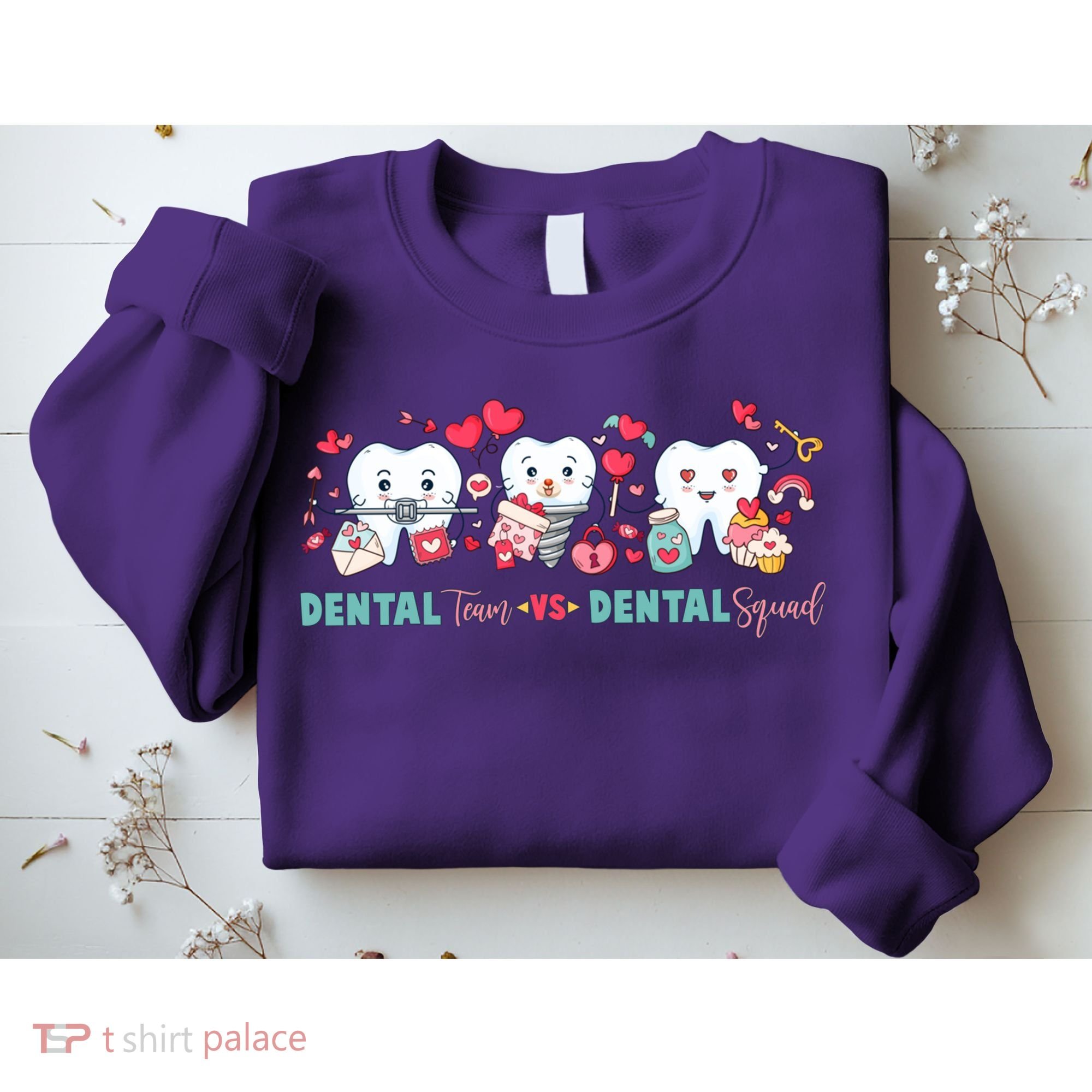 Cute Dental Team VS Dental Squad Sweatshirt