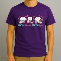 Cute Dental Team VS Dental Squad T-Shirt thumb 3