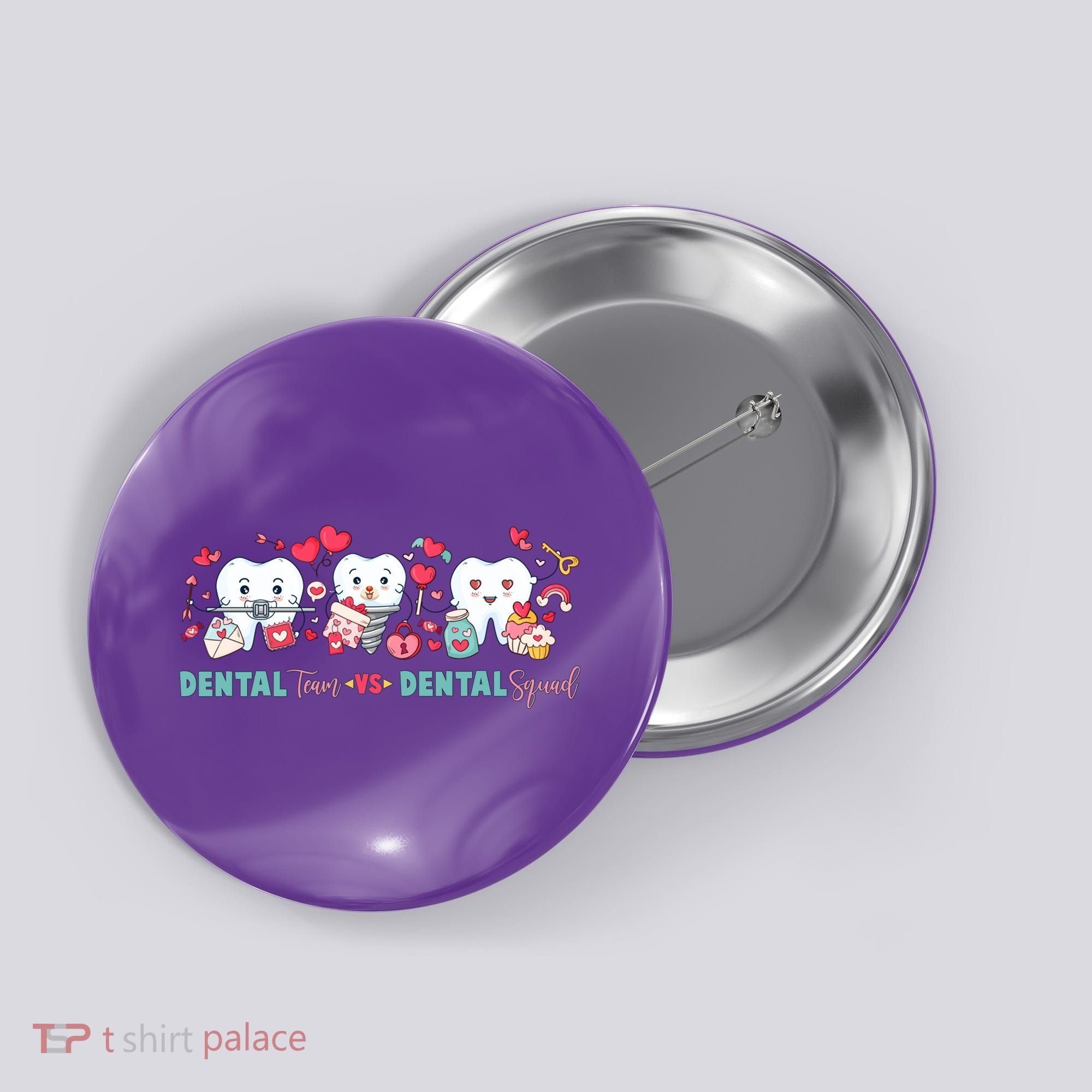 Cute Dental Team VS Dental Squad Button