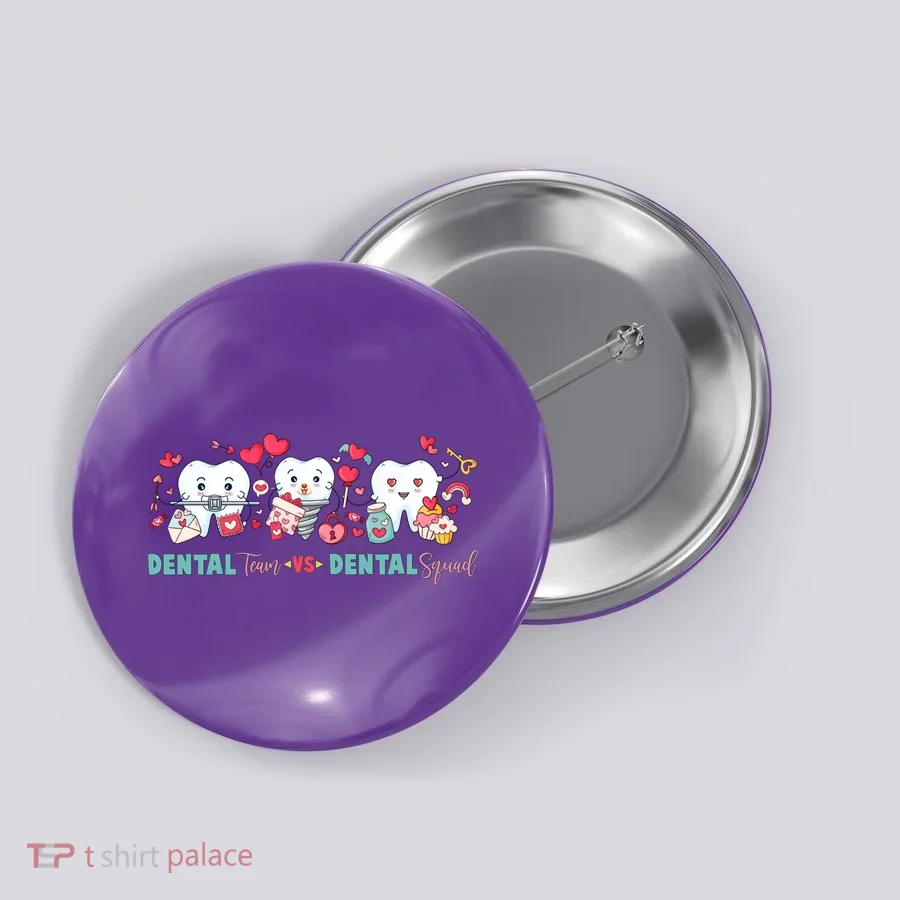 Cute Dental Team VS Dental Squad Button