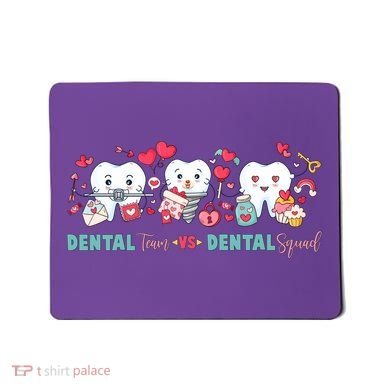 Cute Dental Team VS Dental Squad Mousepad