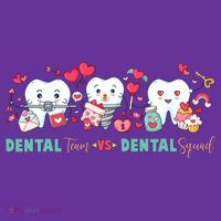 Cute Dental Team VS Dental Squad Mousepad thumb 1