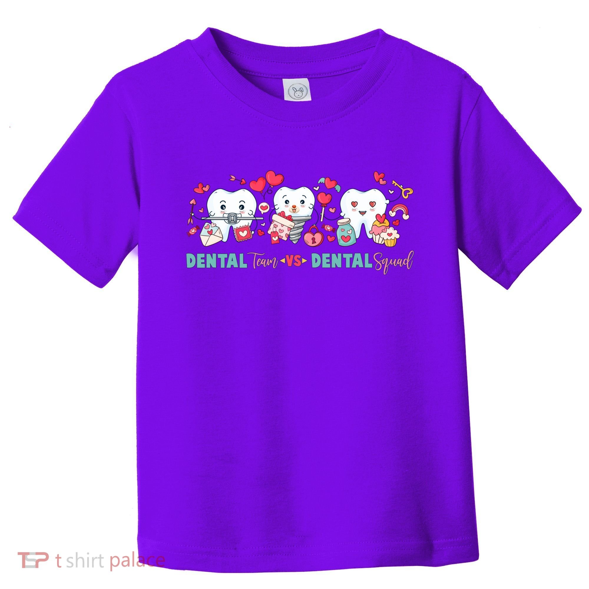 Cute Dental Team VS Dental Squad Toddler T-Shirt