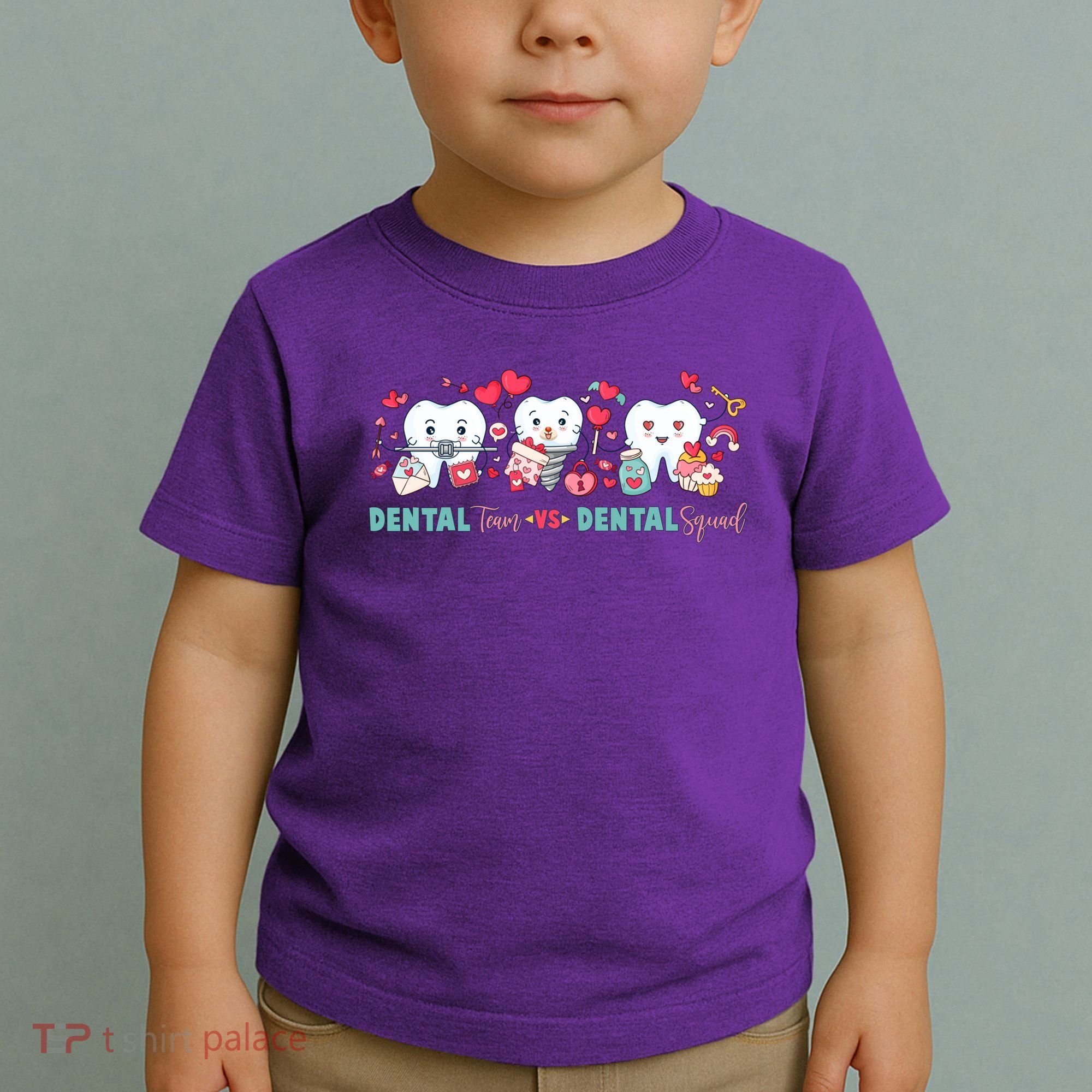 Cute Dental Team VS Dental Squad Toddler T-Shirt
