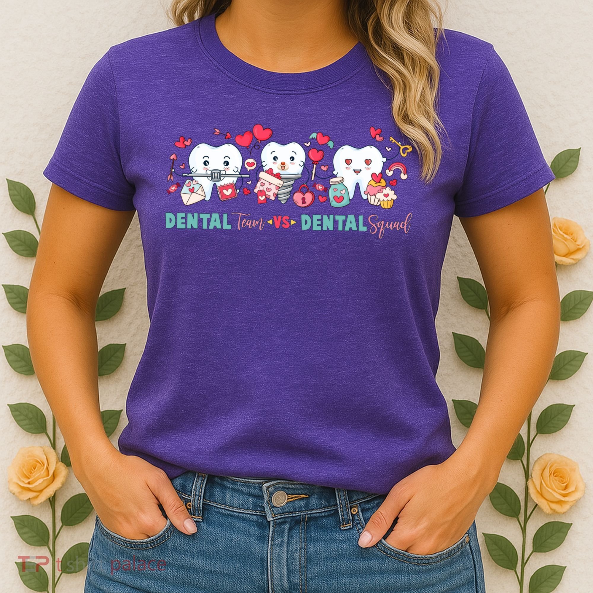 Cute Dental Team VS Dental Squad Women's T-Shirt