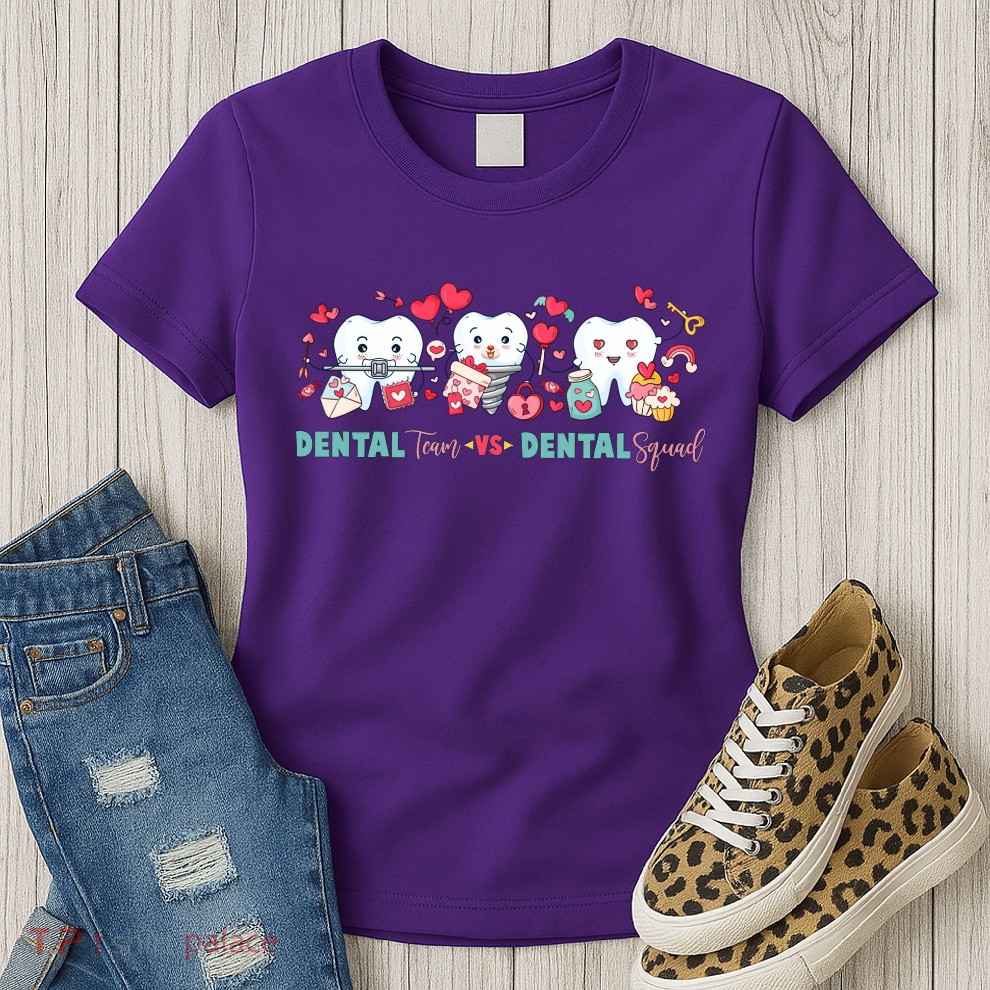 Cute Dental Team VS Dental Squad Women's T-Shirt