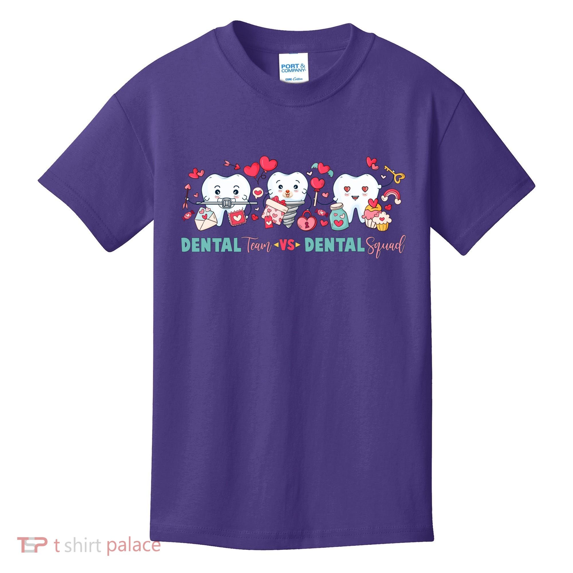 Cute Dental Team VS Dental Squad Kids T-Shirt