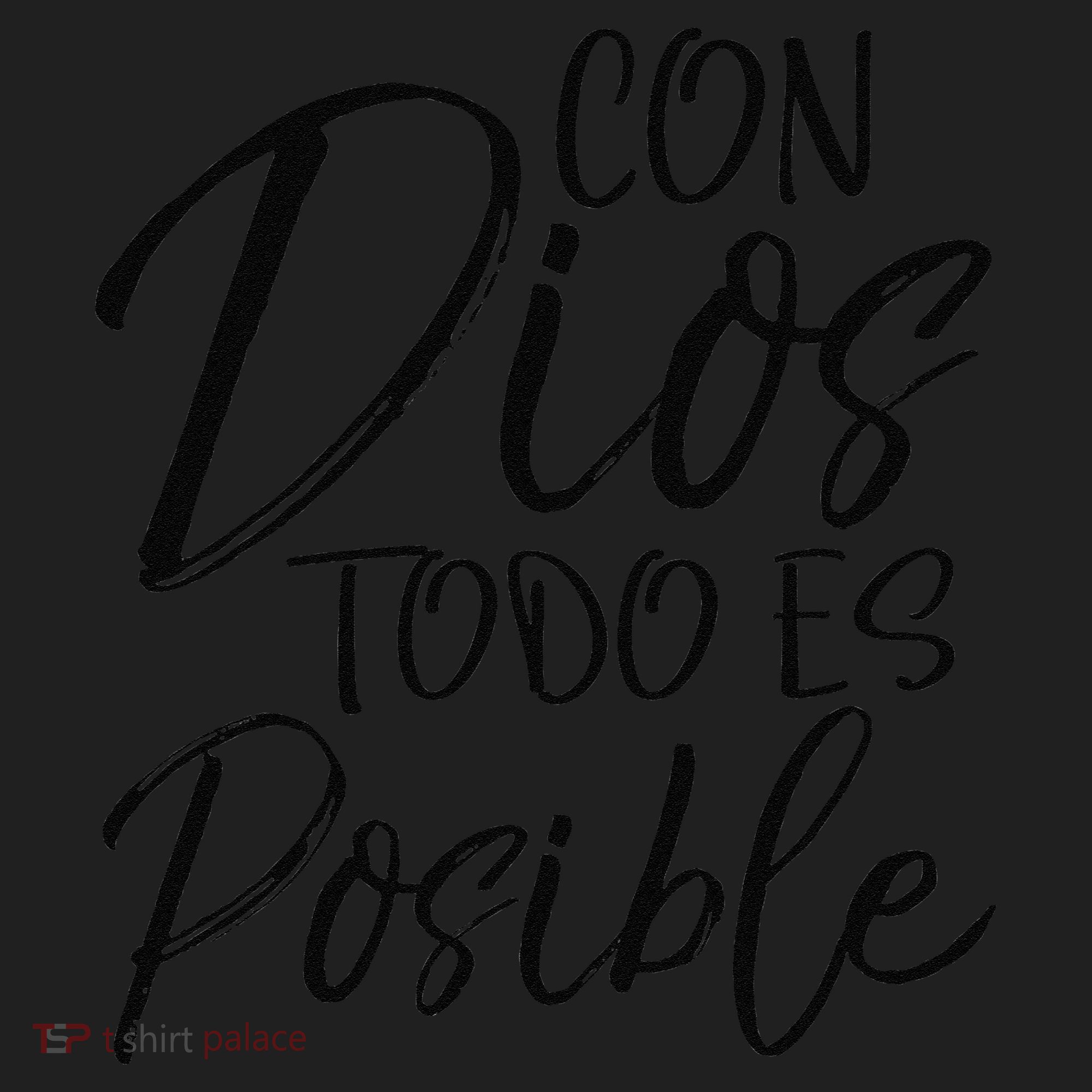 Con Dios Todo Es Posible Spanish Espanol Christian Women's Sweatshirt