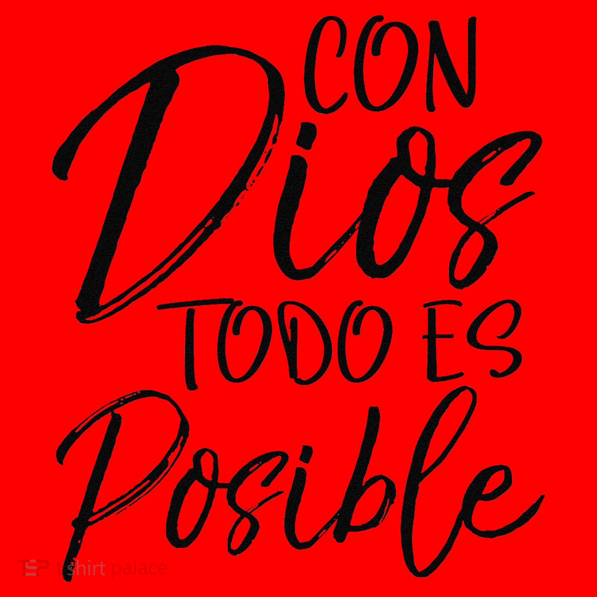 Con Dios Todo Es Posible Spanish Espanol Christian Santa Hat