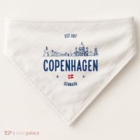 Copenhagen Denmark Travel USA-Made Doggie Bandana thumb 0