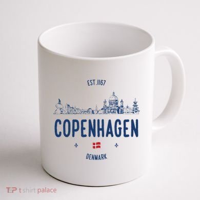 Copenhagen Denmark Travel Coffee Mug back