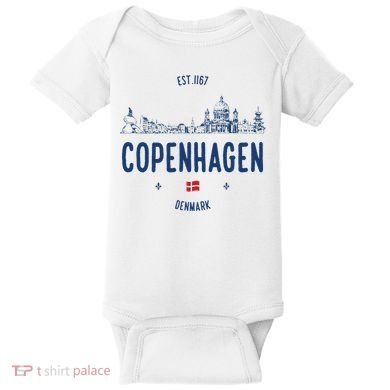 Copenhagen Denmark Travel Baby Bodysuit
