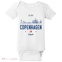 Copenhagen Denmark Travel Baby Bodysuit thumb 0