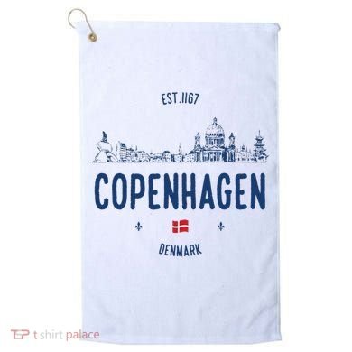 Copenhagen Denmark Travel Golf Towel