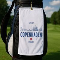 Copenhagen Denmark Travel Golf Towel thumb 2